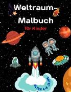Weltraum-Malbuch für Kinder im Alter von 4-8 Jahren