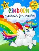 Einhorn malbuch für Kinder im Alter von 4-8 Jahren