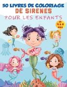 Livre de coloriage de sirène pour les enfants de 4 à 8 ans