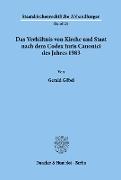 Das Verhältnis von Kirche und Staat nach dem Codex Iuris Canonici des Jahres 1983