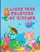 Libro para colorear de sirenas