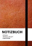Notizbuch A5 blanko - 100 Seiten 90g/m² - Soft Cover Braun - FSC Papier