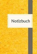 Notizbuch A5 blanko - 100 Seiten 90g/m² - Soft Cover Gelb - FSC Papier
