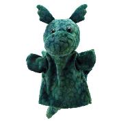 Handpuppe Drache grün 27 cm