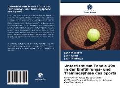 Unterricht von Tennis 10s in der Einführungs- und Trainingsphase des Sports