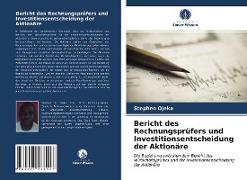 Bericht des Rechnungsprüfers und Investitionsentscheidung der Aktionäre