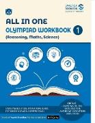 All in One Olympiad Workbook for Reasoning, Maths & Science - Class 1