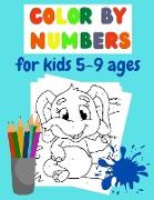 Color by number for kids 5-9 ages