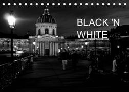 BLACK 'N WHITE (Tischkalender 2022 DIN A5 quer)
