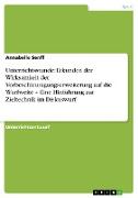 Unterrichtsstunde: Erkunden der Wirksamkeit der Vorbeschleunigungserweiterung auf die Wurfweite ¿ Eine Hinführung zur Zieltechnik im Diskuswurf