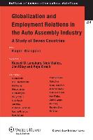 Globalization and Employment Relations in the Auto Assembly Indutry: A Study of Seven Countries