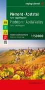 Piemont - Aostatal, Straßen- und Freizeitkarte 1:150.000, freytag & berndt