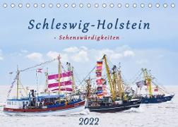 Schleswig-Holstein Sehenswürdigkeiten (Tischkalender 2022 DIN A5 quer)