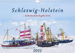 Schleswig-Holstein Sehenswürdigkeiten (Wandkalender 2022 DIN A4 quer)