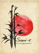 Sumi-e Kunst im japanischen Stil (Tischkalender 2022 DIN A5 hoch)