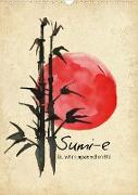 Sumi-e Kunst im japanischen Stil (Wandkalender 2022 DIN A3 hoch)