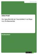 Die Sprachkritik im Chandosbrief von Hugo von Hofmannsthal
