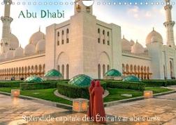 Abu Dhabi - Splendide capitale des Émirats arabes unis (Calendrier mural 2022 DIN A4 horizontal)
