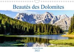 Beautés des Dolomites (Calendrier mural 2022 DIN A4 horizontal)