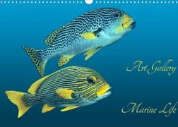 Art Gallery Marine Life (Wall Calendar 2022 DIN A3 Landscape)