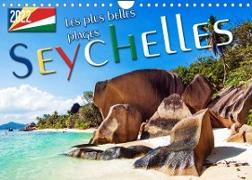 Seychelles - Les plus belles plages, Soleil, mer et sable. (Calendrier mural 2022 DIN A4 horizontal)