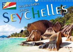 Seychelles - Les plus belles plages, Soleil, mer et sable. (Calendrier mural 2022 DIN A3 horizontal)