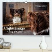 Chihuahuas - Cool & Cute / UK-Version (Premium, hochwertiger DIN A2 Wandkalender 2022, Kunstdruck in Hochglanz)