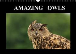 AMAZING OWLS (Wall Calendar 2022 DIN A3 Landscape)