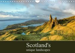 Scotland's unique landscapes (Wall Calendar 2022 DIN A4 Landscape)