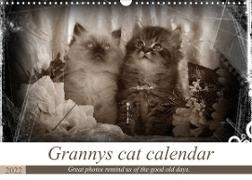Granny's cat calendar (Wall Calendar 2022 DIN A3 Landscape)
