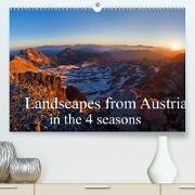 Landscapes from Austria in the 4 seasons (Premium, hochwertiger DIN A2 Wandkalender 2022, Kunstdruck in Hochglanz)
