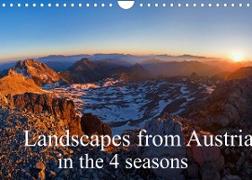 Landscapes from Austria in the 4 seasons (Wall Calendar 2022 DIN A4 Landscape)