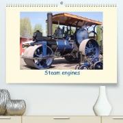 Steam engines (Premium, hochwertiger DIN A2 Wandkalender 2022, Kunstdruck in Hochglanz)