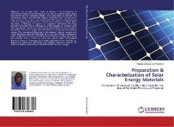 Preparation & Characterization of Solar Energy Materials
