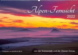 Alpen-Fernsichten von der Südwestalb und Oberen Donau (Wandkalender 2022 DIN A2 quer)