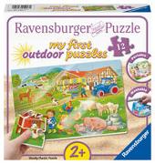 Ravensburger Kinderpuzzle - Lotta und Max auf dem Bauernhof - 12 Teile my first outdoor Puzzle für Kinder ab 2 Jahren