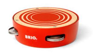 BRIO 30263 Schellentrommel - Spielerisch ein Gefühl für Rhythmus bekommen - Musikinstrument für Kinder ab 18 Monaten