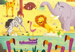 Ravensburger Kinderpuzzle Puzzle&Play 05594 - Safari-Zeit - 2x24 Teile Puzzle für Kinder ab 4 Jahren