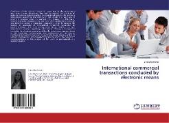 International commercial transactions concluded by electronic means