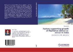 Factors supporting growth of Raphanus sativus cv. newar in India