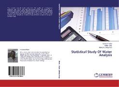 Statistical Study Of Water Analysis