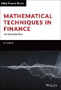 Mathematical Techniques in Finance