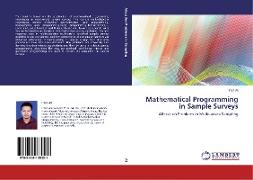 Mathematical Programming in Sample Surveys