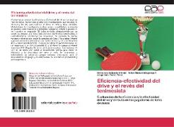 Eficiencia-efectividad del drive y el revés del tenimesista