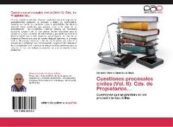 Cuestiones procesales civiles (Vol. II): Cds. de Propietarios