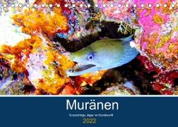 Muränen - Kurzsichtige Jäger im Korallenriff (Tischkalender 2022 DIN A5 quer)
