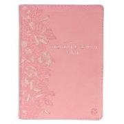 The Spiritual Growth Bible, Study Bible, NLT - New Living Translation Holy Bible, Faux Leather, Pink