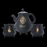 HARRY POTTER Teekanne with Hogwarts cauldrons set