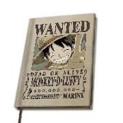 ONE PIECE - A5 Notebook "Wanted Luffy"