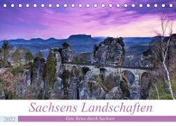 Sachsens Landschaften (Tischkalender 2022 DIN A5 quer)